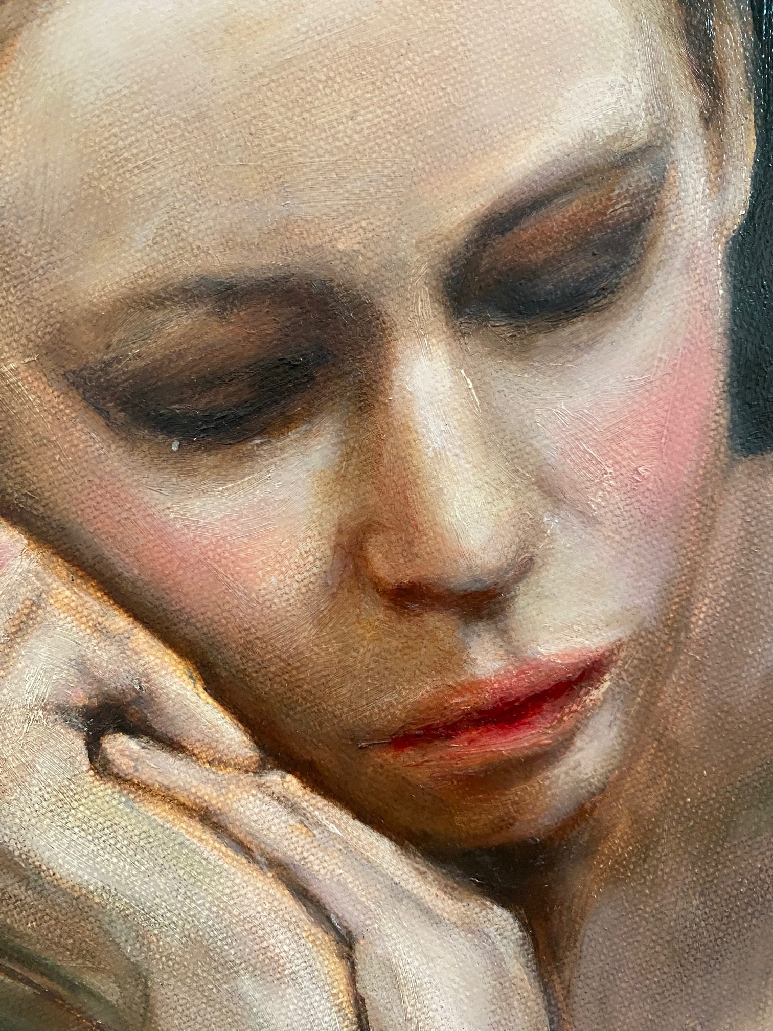 close upof a painted face