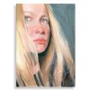 oil painting of a blonde haired girl