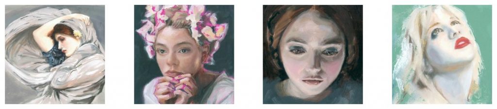four portraits by Becky McCarthy