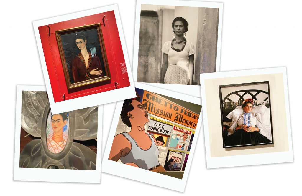 snapshot of the tate Modern Frida Kahlo exhibition, Making of an Icon