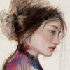 detail of a painting by Becky McCarthy, Unspoken