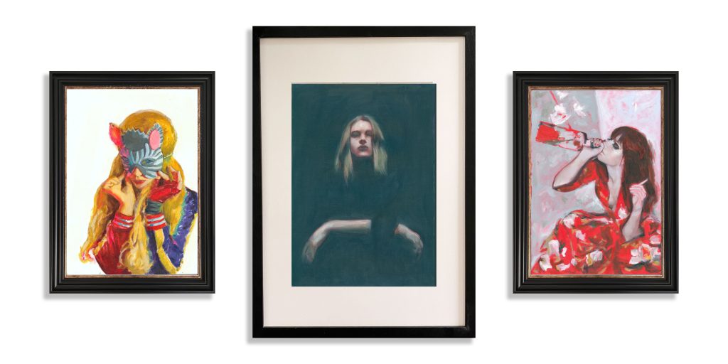 selection of paintings by Becky McCarthy