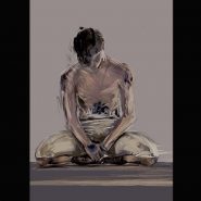 digital painting porttrait of ballet dancer Sergei Polunin